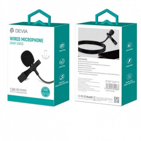 MICROPHONE FILAIRE DEVIA SMART SERIES - JACK 3.5MM