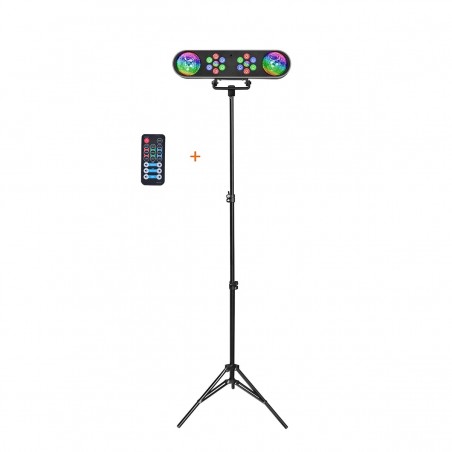 JEUX DE LUMIERE DJ LED R-MUSIC AVEC SON TREPIEDS