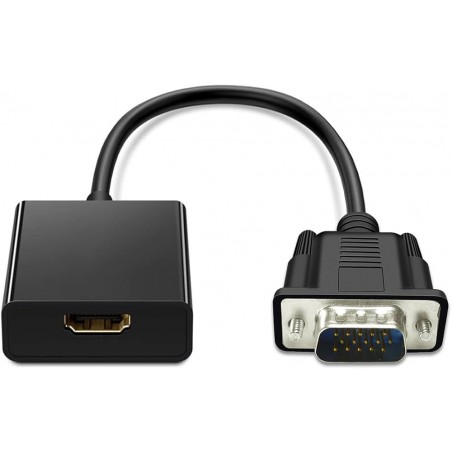 ADAPTATEUR VGA (M) + AUDIO VERS HDMI (F)