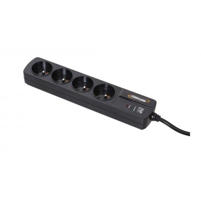 MULTIPRISES INFOSEC S4 BLACK LINE II - 4 PRISES FR