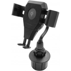 Support smartphone porte-gobelet + chargeur à induction MACALLY