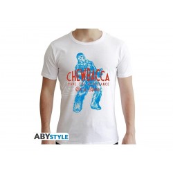 STAR WARS - T-shirt "Chewbacca" homme MC white - new fit -