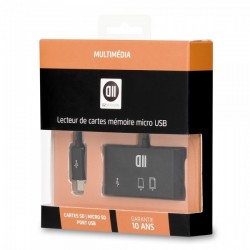 Lecteur de carte SD D2 - Version port micro-USB