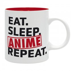 Mug 320 ml - EAT SLEEP ANIME REPEAT - Asian Art
