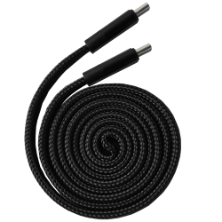 Câble auto-rolling USB-C / USB-C KEYOUEST - Noir
