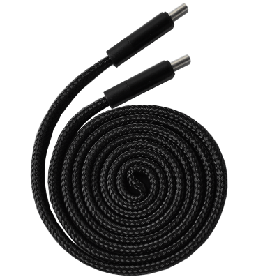 Câble auto-rolling USB-C / USB-C KEYOUEST - Noir