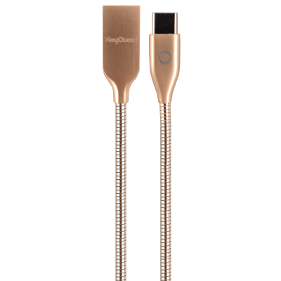 Câble USB-C en métal KEYOUEST - Or