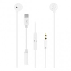 Ecouteurs USB-C ou JAck 3,5mm TNB SWEET - Blanc