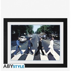 Tirage encadré THE BEATLES - "Abbey Road" (30x40)