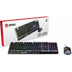 Pack clavier + souris gaming MSI VIGOR GK30 COMBO FR - Noir
