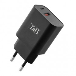 Adaptateur secteur TNB - Version USB-C / USB-A / NOIR