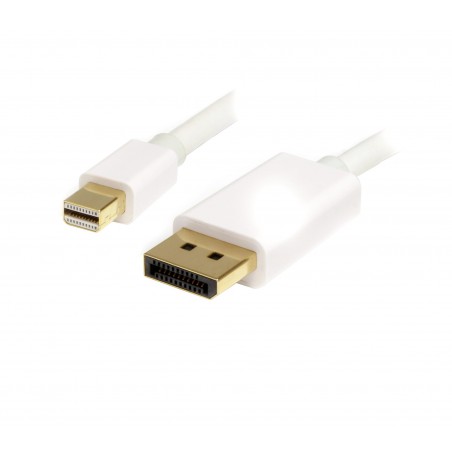 Câble Mini-DP 1.2 vers DisplayPort - 1M / Blanc