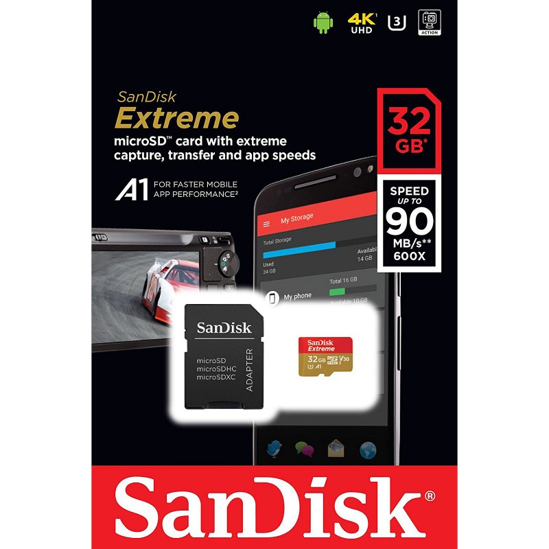 MicroSD 64Go Class10 U3