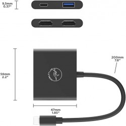 Adaptateur USB-C 4-EN-1 MOBILITY LAB