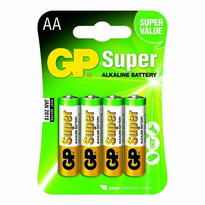 Pile AA LR06 SUPER GP - pack de 4