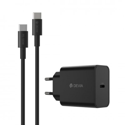 Pack prise secteur + câble USB-C DEVIA Rocket Series - Version 45W