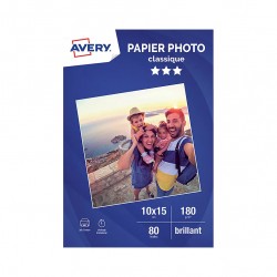 PAPIER PHOTO AVERY - BRILLANTE - A6 - Pack de 60 feuilles