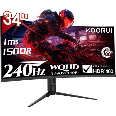 MONITEUR GAMING INCURVE 34" KOORUI G3441XC