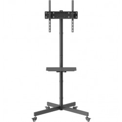SUPPORT ECRAN SUR PIED VOLKANO STEEL SERIES TROLEY TV