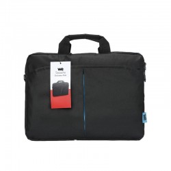 SACOCHE POUR PC PORTABLE WE CLASSIC - 15,6" / NOIR & BLEU